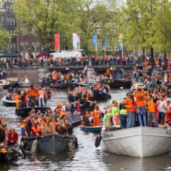 Kings day in amsterdam